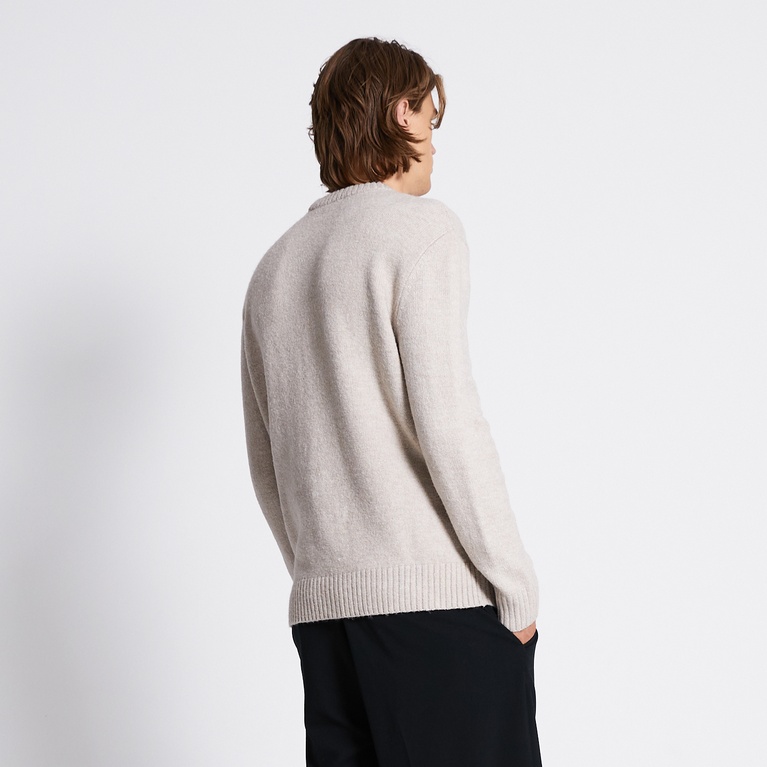 Knit sweater "River" Beige Melange